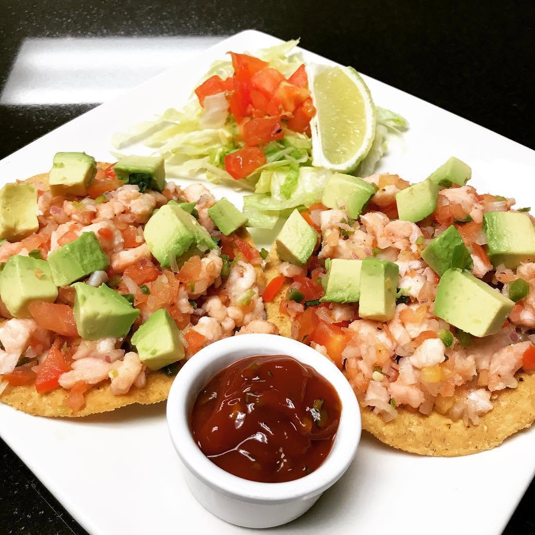 Shrimp Ceviche Tostadas